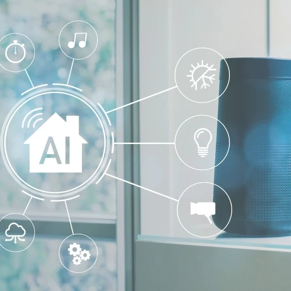 An image showcasing how can IA be used in a home